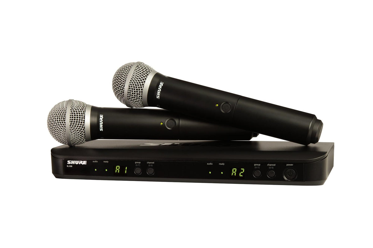 Shure BLX288/PG58 Dual Wireless Vocal System - H11 Band