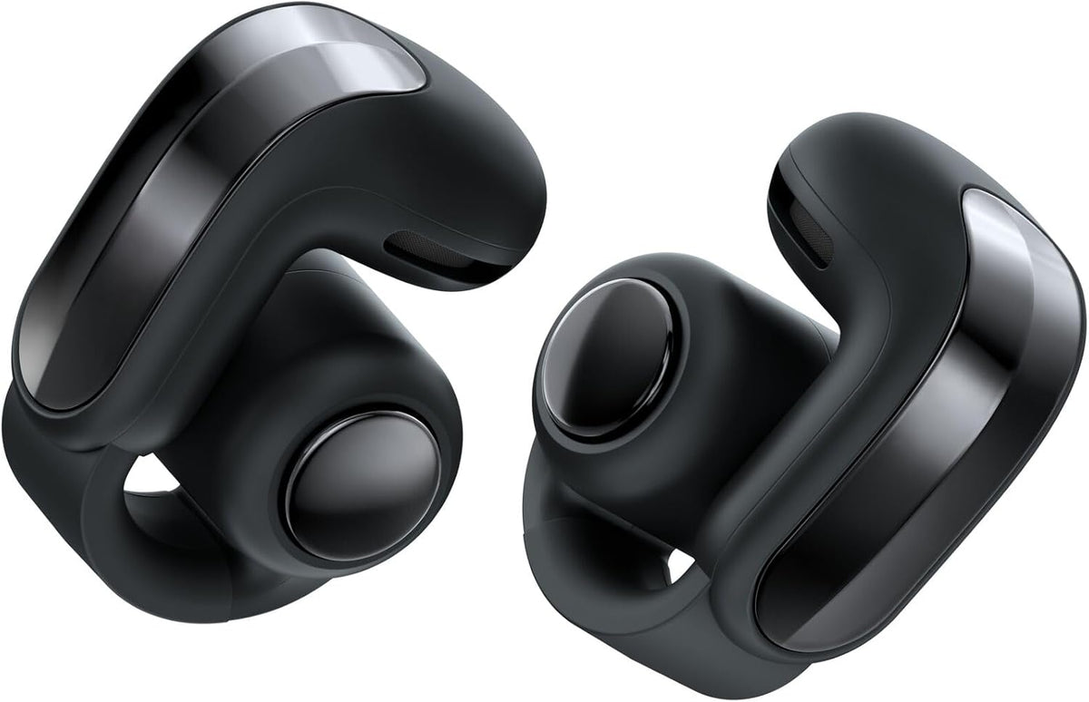 Bose Ultra Open Earbuds (2nd Gen) - Open-Ear, Clip-On, Wireless Earbuds, Bluetooth, Immersive Audio, Wireless Charging, Up to 28 Hrs of Audio, Ideal for Traveling, School, and Office, Black