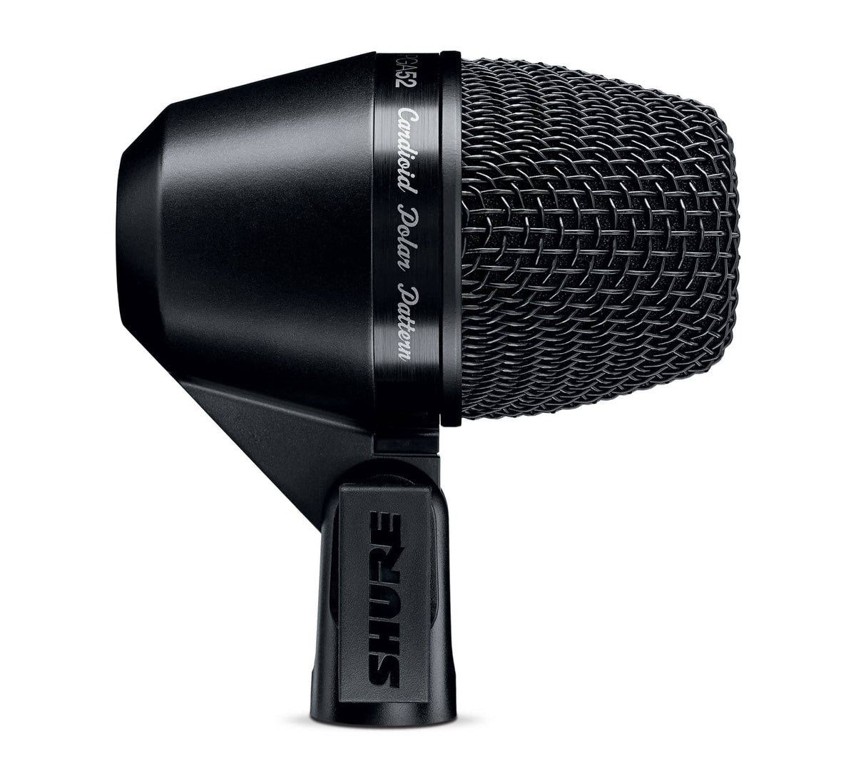 Shure PGA52 Dynamic Microphone - Swivel-Mount Kick-Drum with Cardioid Pick-up Pattern, No Cable (PGA52-LC)
