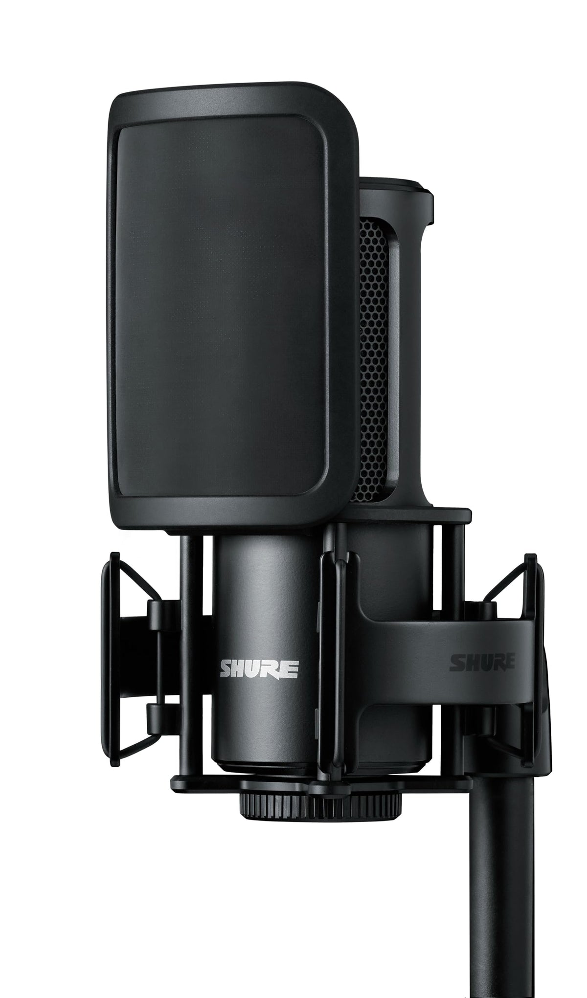 Shure SM4-K Studio Condenser Microphone – XLR Mic for Home Studio Recording, Vocals & Instruments with Mix-Ready Sound & All-Metal Construction, Black