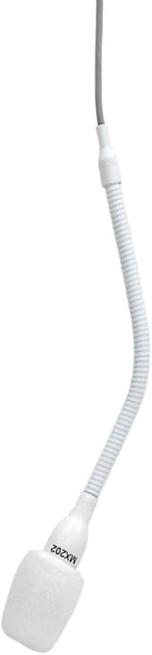 Shure MX202W-A/C Microflex Overhead Cardioid Microphone - White