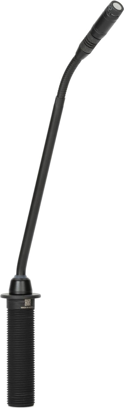 Shure MX410/S Supercardioid Condenser Microphone, 10" Gooseneck with Bi-Color Status Indicator and Surface Mount Preamp