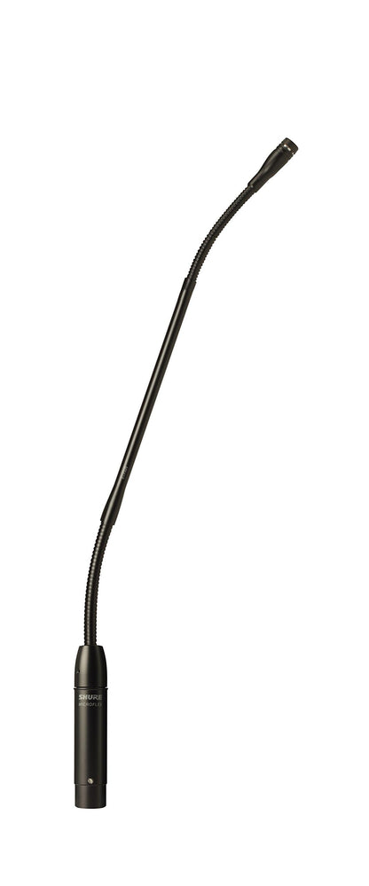 Shure MX410/C Cardioid Condenser Microphone, 10" Gooseneck with Bi-Color Status Indicator and Surface Mount Preamp