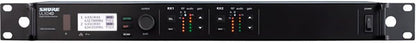 Shure ULXD4D Dual Channel Digital Wireless Receiver – for ULX-D Wireless Systems, Dante Enabled, Transmitters Sold Separately | G57 Band (ULXD4D=-G57)