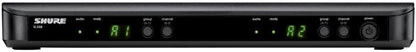 Shure BLX88 Dual-Channel Wireless Receiver H9 Band (512–542 MHz) – BLX Series Receiver for Two Transmitters, QuickScan Frequency Selection, XLR & 1/4" Outputs, Up to 300 ft Range