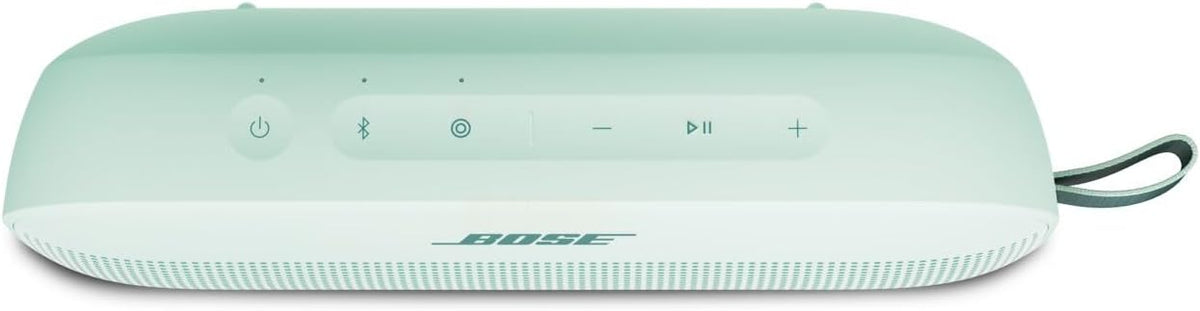 Bose SoundLink Flex Bluetooth Speaker (2nd Gen) - Portable Outdoor Speaker with Hi-Fi Audio, Waterproof and Dustproof, USB-C, Up to 12 Hours Battery Life, Dewdrop Mint - Limited Edition Color