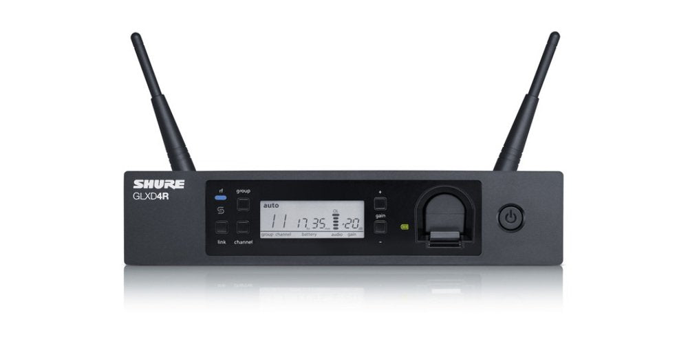 Shure GLXD4+ Pro Digital Single Channel Receiver - for use with GLX-D+ Dual Band Wireless Systems, Transmitter Sold Separately (GLXD4+=-Z3)