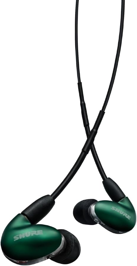 Shure SE846 PRO Gen 2 Wired Sound Isolating Earphones, Secure in-Ear Earbuds, High-End Professional Sound, Hi-Def Four Drivers, Upgraded Sound Filters, Durable Quality, Customizable Frequency - Jade