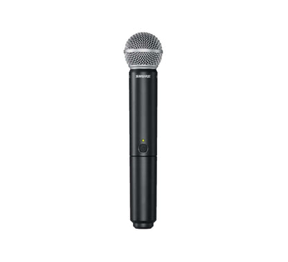 Shure BLX2/SM58 Handheld Wireless Transmitter J11 Band (596–620 MHz) – SM58 Cardioid Dynamic Capsule, Up to 14 Hr Battery, 300 ft Range, Compatible with BLX Receivers