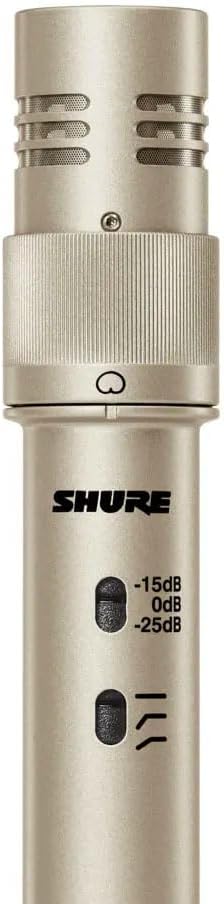 Shure KSM141/SL Dual-Pattern End-Address Condenser Studio Microphone, Champagne