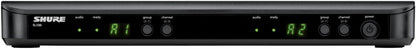 Shure BLX88 Dual-Channel Wireless Receiver H11 Band (572–596 MHz) – BLX Series Receiver for Two Transmitters, QuickScan Frequency Selection, XLR & 1/4" Outputs, Up to 300 ft Range