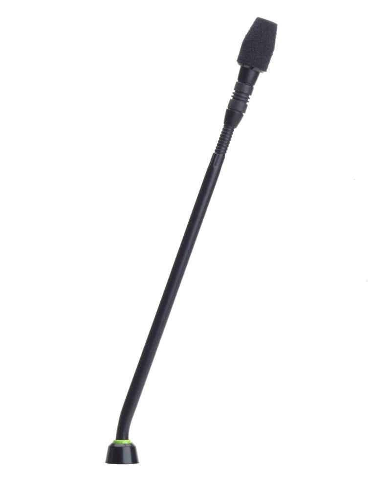 Shure Microflex MX412S/S Supercardioid Condenser Microphone, 12 Gooseneck with Attached XLR Preamp, Shock & Flange Mount, Snap-Fit Foam Windscreen, Mute Switch, LED Indicator