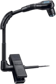 Shure Wired BETA 98H/C Microphone - Miniature Instrument Mic with Wired XLR Connector, Cardioid Condenser, Clip-on with Gooseneck for Sax/Brass or Rim of Percussion (BETA98H/C)