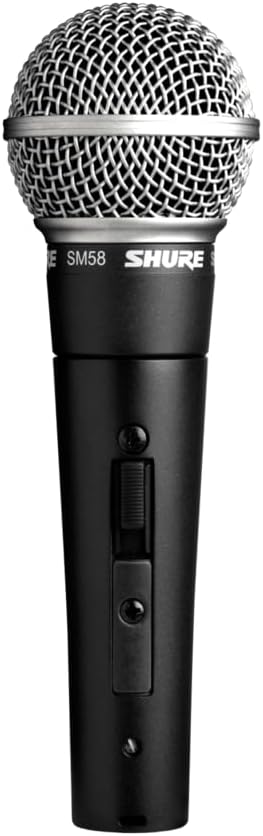Shure SM58S Pro XLR Dynamic Vocal Microphone with On/Off Switch