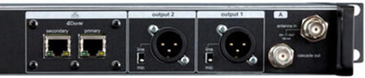 Shure ULXD4D Dual Channel Digital Wireless Receiver – for ULX-D Wireless Systems, Dante Enabled, Transmitters Sold Separately | G57 Band (ULXD4D=-G57)