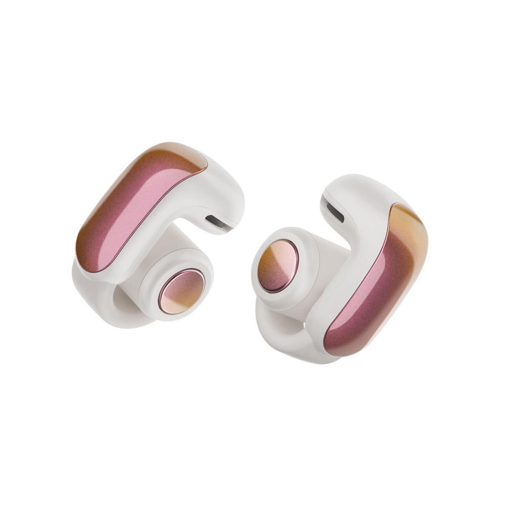 Bose Ultra Open Earbuds - Bluetooth Open Ear Earbuds with OpenAudio for Awareness, Clip-On Design for Comfort, Water Resistant, Up to 48 Hrs of Playtime, White Smoke