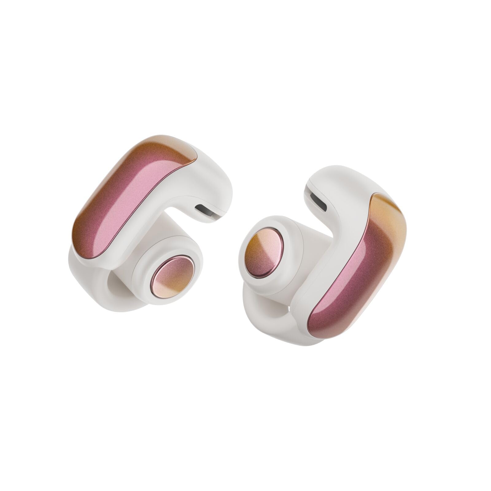 Bose Ultra Open Earbuds - Bluetooth Open Ear Earbuds with OpenAudio for Awareness, Clip-On Design for Comfort, Water Resistant, Up to 48 Hrs of Playtime, White Smoke