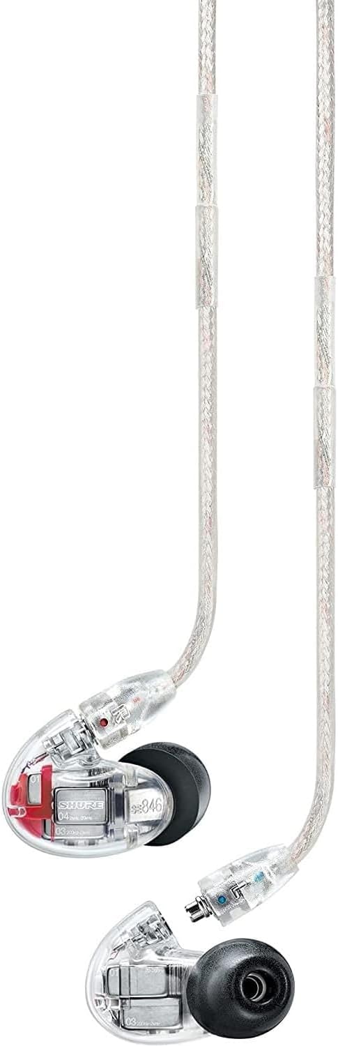 Shure SE846 Gen 2 Sound Isolating Wired Earphones - Clear