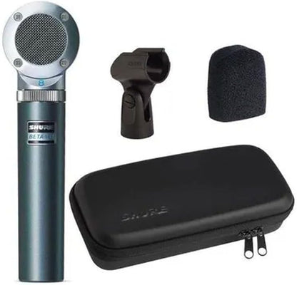 Shure BETA 181/C Ultra-Compact Small-Diaphragm Side-Address Versatile Condenser Microphone for Instruments with Interchangeable Polar Pattern Capsule Options, 3-pin XLR Connector - Cardioid