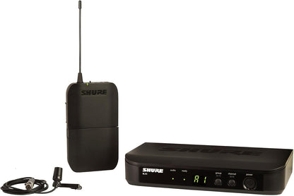 Shure BLX14/CVL Lavalier Audio System H9 Band (512–542 MHz) – BLX4 Receiver, BLX1 Bodypack & CVL Clip-On Lavalier Mic, Up to 14 Hr Battery, 300 ft Range