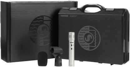 Shure KSM137/SL Stereo Pair with (2) KSM137, (2) Foam Windscreens, A27M Stereo Microphone Adapter and Carrying Case