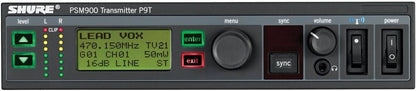 Shure P9TRA+425CL Wireless Bodypack Receiver with SE425CL - G6 Band