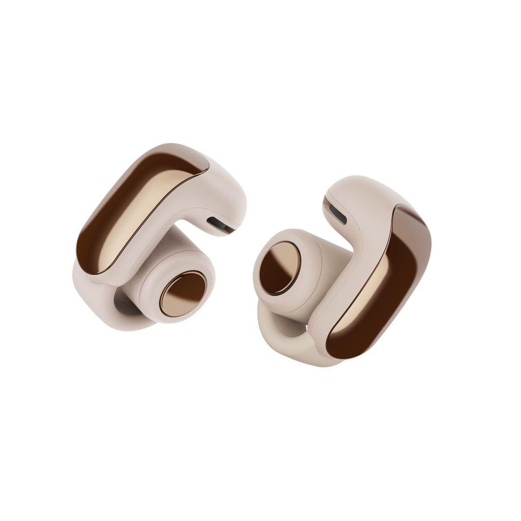 Bose Ultra Open Earbuds - Bluetooth Open Ear Earbuds with OpenAudio for Awareness, Clip-On Design for Comfort, Water Resistant, Up to 48 Hrs of Playtime, White Smoke