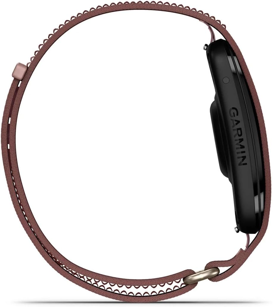 Garmin CIRQA™ Smart Band, No Subscription, L-XL Mauve | Screenless Health & Fitness Tracker, No Subscription Required, Automatically Detects a Variety of Activities