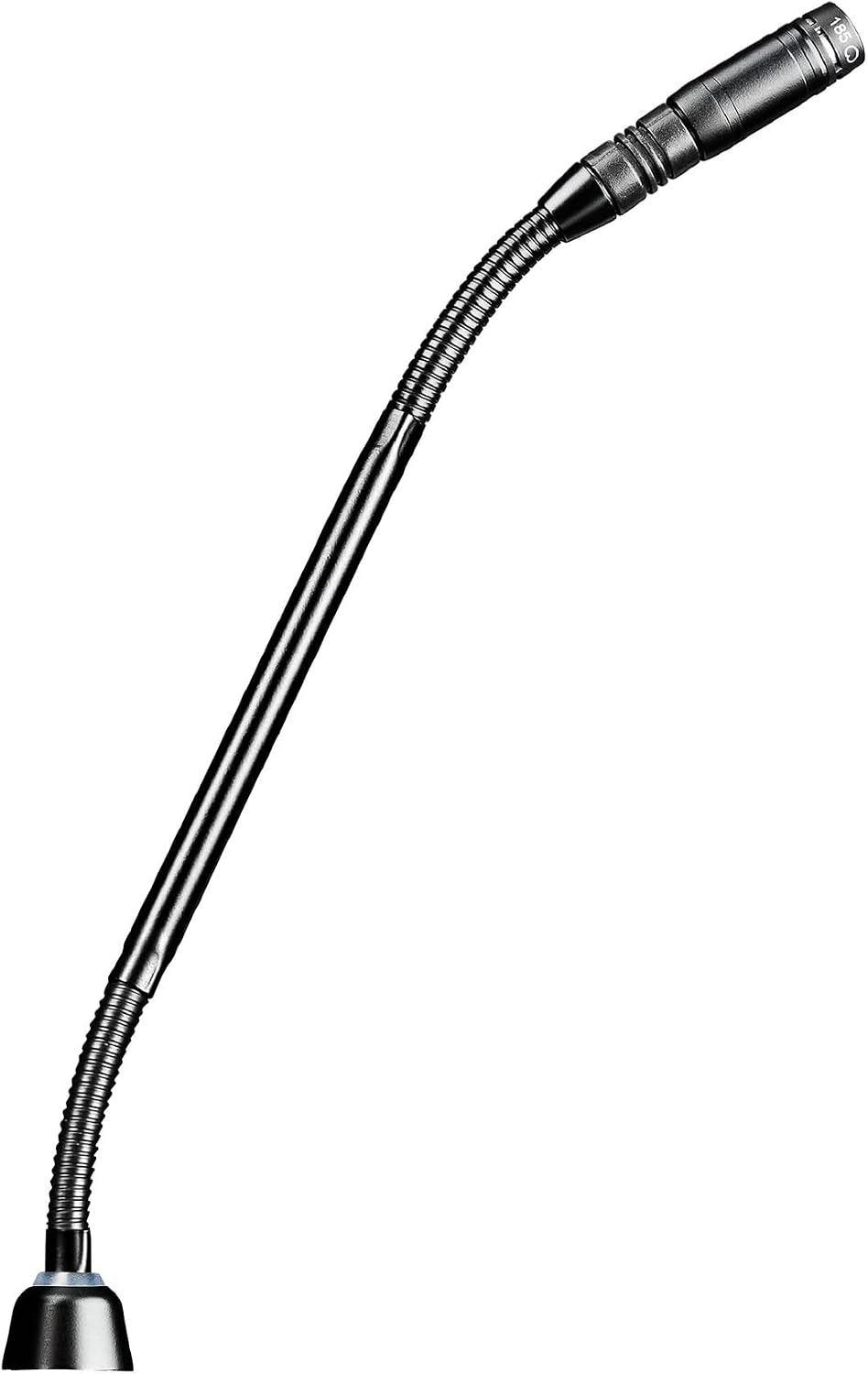 Shure MX410/S Supercardioid Condenser Microphone, 10" Gooseneck with Bi-Color Status Indicator and Surface Mount Preamp