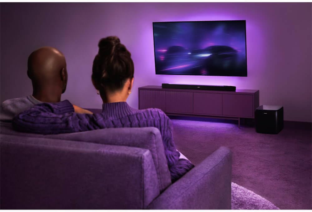 Bose New Lifestyle Ultra Soundbar, Wireless Home Soundbar for TV with Dolby Atmos, Surround Sound, Black