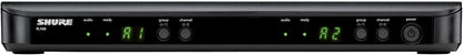 Shure BLX288/B58 Dual-Channel Wireless Audio System H11 Band (572–596 MHz) – BLX88 Receiver, (2) BLX2 Transmitters with Beta 58A Mic, Up to 14 Hr Battery, 300 ft Range