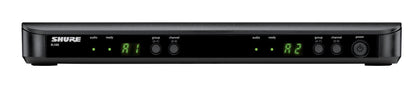 Shure BLX88 Dual-Channel Wireless Receiver H11 Band (572–596 MHz) – BLX Series Receiver for Two Transmitters, QuickScan Frequency Selection, XLR & 1/4" Outputs, Up to 300 ft Range