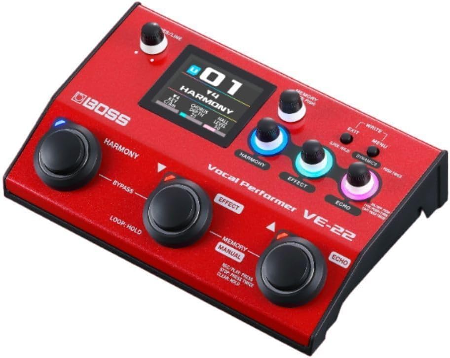 BOSS VE-22 Vocal Performer Multi-Effects Processor for Singers