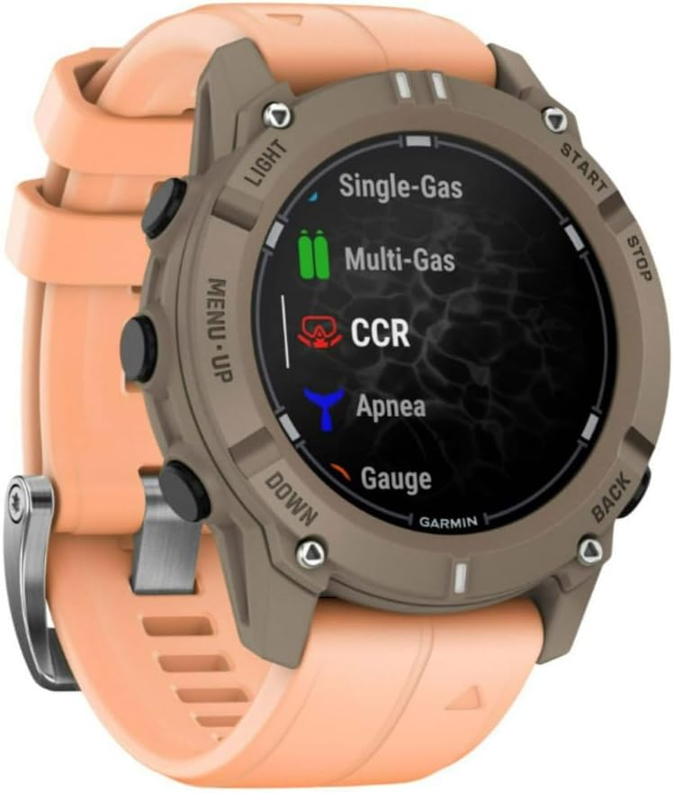 Garmin Descent™ G2, Watch-Style Dive Computer, 46mm, Paloma | AMOLED Display, Built for Diving, Multiple Dive Modes, Dive Log, Eco-Friendly Design, Advanced Training Features