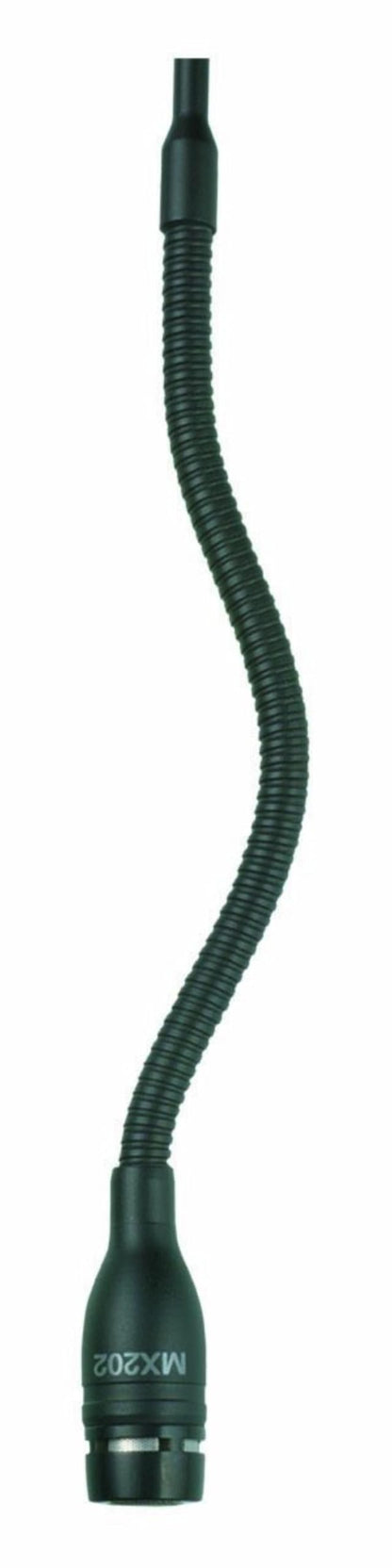 Shure Microflex MX202 Overhead Microphone - Black, Supercardioid Condenser Mic with 3 Pin XLR Connector, Preamp Included (MX202B/S)