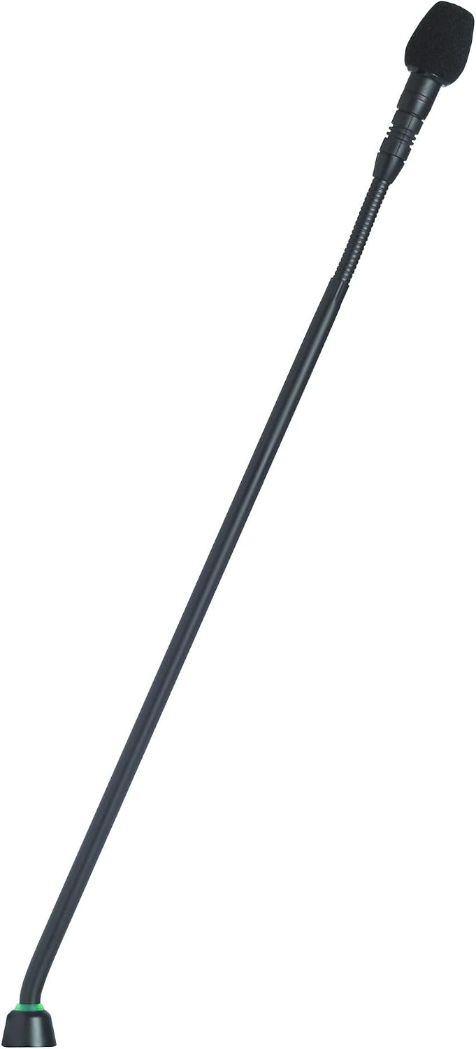 Shure MX415/S Supercardioid Condenser Microphone, 15" Gooseneck with Bi-Color Status Indicator and Surface Mount Preamp