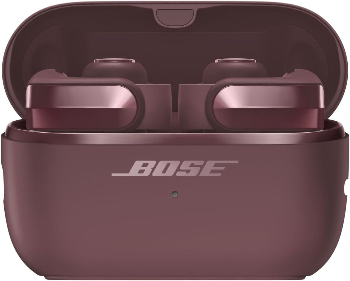 Bose Ultra Open Earbuds (2nd Gen) - Open-Ear, Clip-On, Wireless Earbuds, Bluetooth, Immersive Audio, Wireless Charging, Up to 28 Hrs of Audio, Ideal for Traveling, School, and Office, Cherry Chocolate