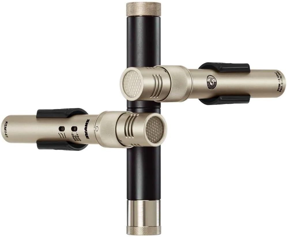 Shure KSM141/SL Dual-Pattern End-Address Condenser Studio Microphone, Champagne