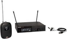 Shure SLXD14/DL4B Digital Wireless Microphone System - Includes SLXD1 Bodypack Transmitter with DuraPlex DL4 Lavalier Mic & SLXD4 Single Channel Rack Mount Receiver | H55 Band (SLXD14/DL4B-G58)