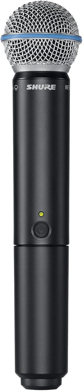 Shure BLX2/B58 Handheld Wireless Transmitter H10 Band (542–572 MHz) – Beta 58A Supercardioid Capsule, Up to 14 Hr Battery, 300 ft Range, Compatible with BLX Receivers