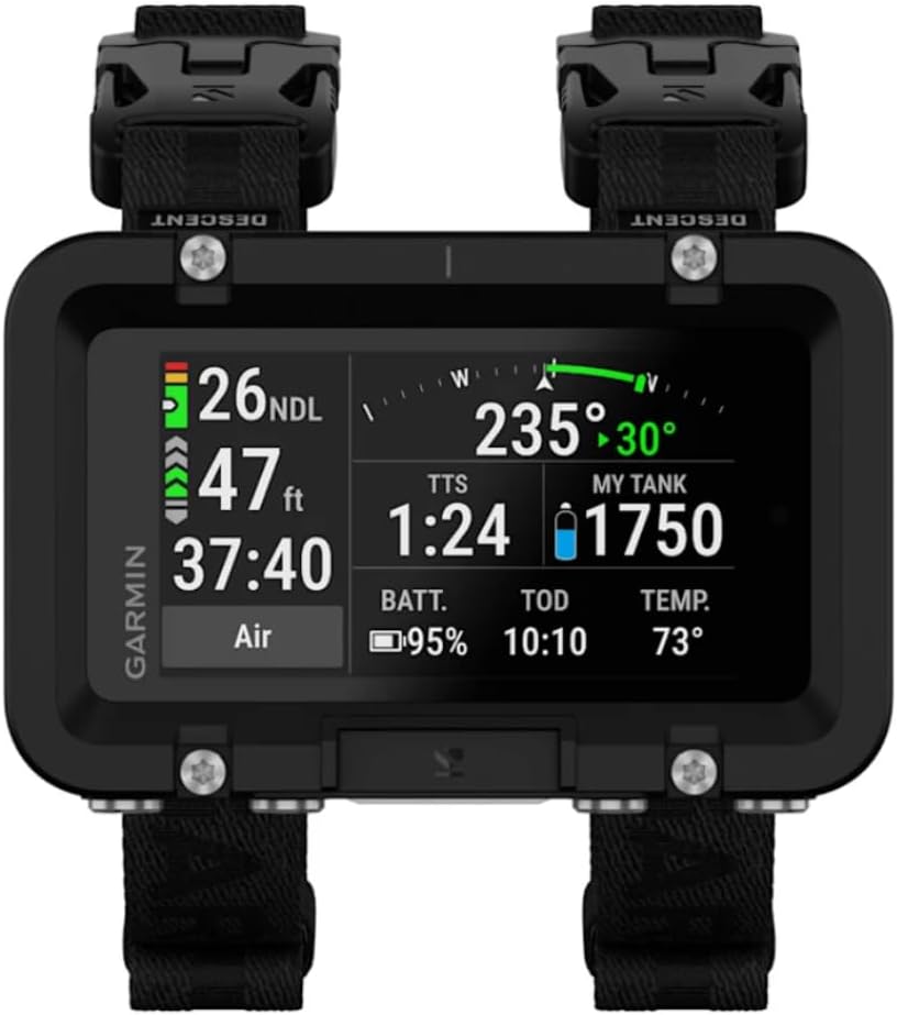 Garmin Descent™ X50i, Premium Dive Computer, Air Integration | 3" Color Touchscreen Display, 20 ATM Dive-Rated, Leakproof Buttons, Multiple Dive Modes, Backup Dive Light