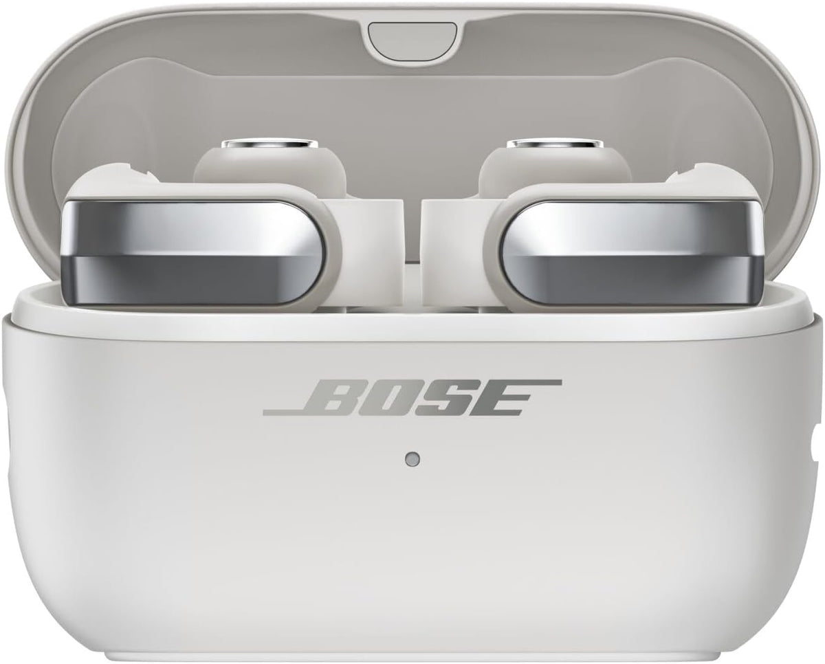 Bose Ultra Open Earbuds (2nd Gen) - Open-Ear, Clip-On, Wireless Earbuds, Bluetooth, Immersive Audio, Wireless Charging, Up to 28 Hrs of Audio, Ideal for Traveling, School, and Office, White Smoke