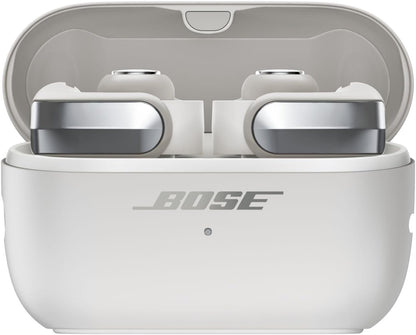 Bose Ultra Open Earbuds (2nd Gen) - Open-Ear, Clip-On, Wireless Earbuds, Bluetooth, Immersive Audio, Wireless Charging, Up to 28 Hrs of Audio, Ideal for Traveling, School, and Office, White Smoke