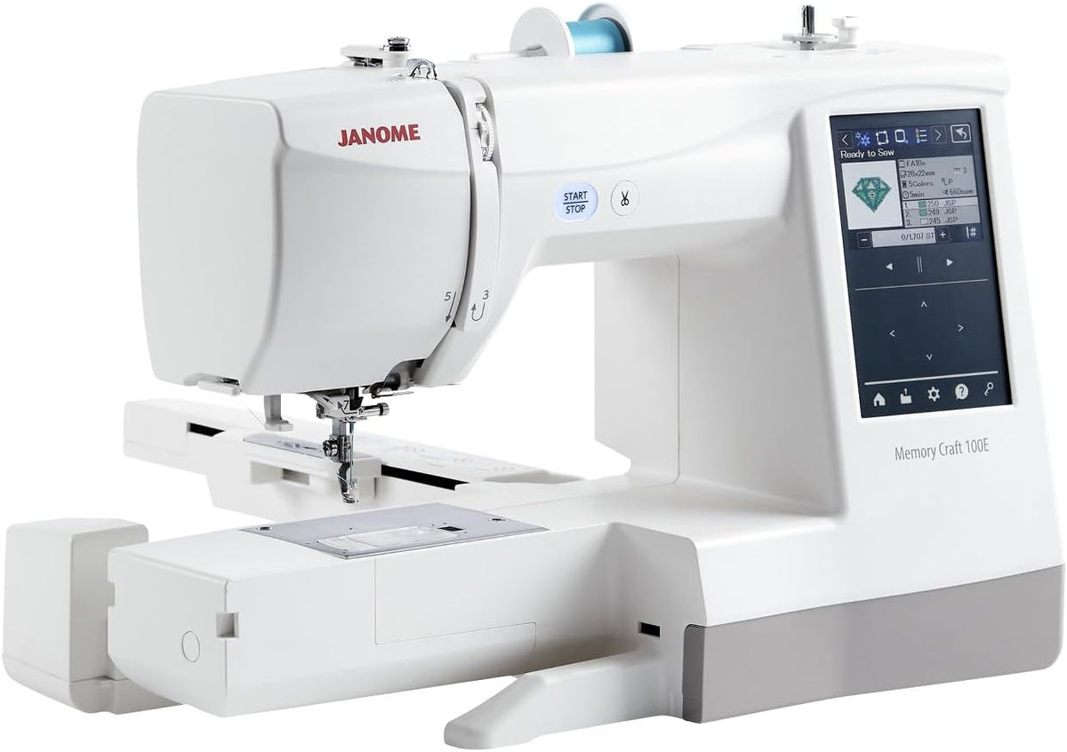 Janome Memory Craft 100e Embroidery Machine 5.5x5.5in, 274 Designs