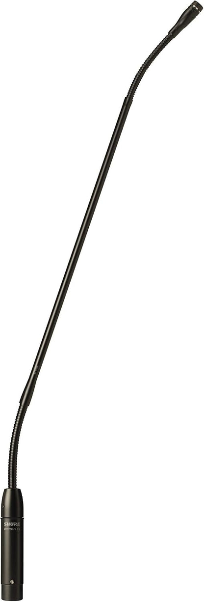 Shure MX418/S Supercardioid Condenser Microphone, 18" Gooseneck with Attached XLR Preamp, Shock & Flange Mount, Snap-Fit Foam Windscreen