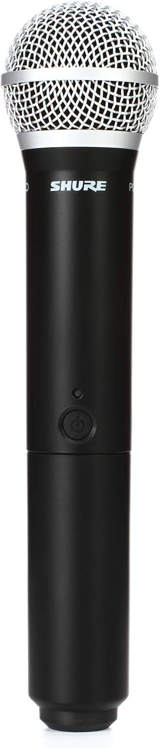 Shure BLX2/PG58 Handheld Wireless Transmitter J11 Band (596–620 MHz) – PG58 Cardioid Capsule, Up to 14 Hr Battery, 300 ft Range, Compatible with BLX Receivers