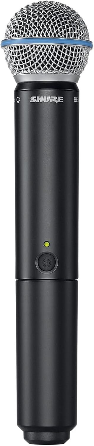 Shure BLX2/B58 Handheld Wireless Transmitter H9 Band (512–542 MHz) – Beta 58A Supercardioid Capsule, Up to 14 Hr Battery, 300 ft Range, Compatible with BLX Receivers