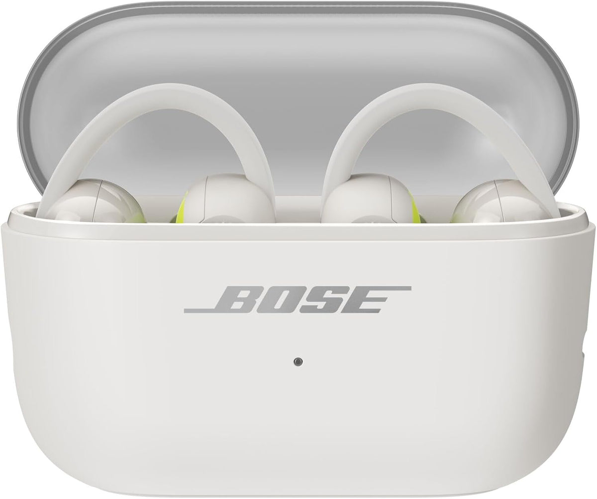 Bose Sport Open Earbuds - Wireless Earbuds, Clip-On, USB-C Charging, Up to 22 Hrs of Audio, Sweat Resistant, IP54 Waterproof, Ideal for Workouts, Microphones for Clear Calls, White Smoke