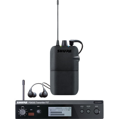 Shure PSM300 P3TR112GR Wireless in-Ear Personal Monitoring System with SE112 Earphones - G20 Band