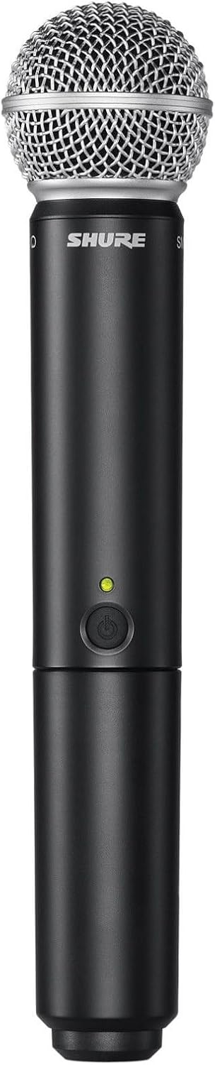 Shure BLX2/SM58 Handheld Wireless Transmitter H10 Band (542–572 MHz) – SM58 Cardioid Dynamic Capsule, Up to 14 Hr Battery, 300 ft Range, Compatible with BLX Receivers